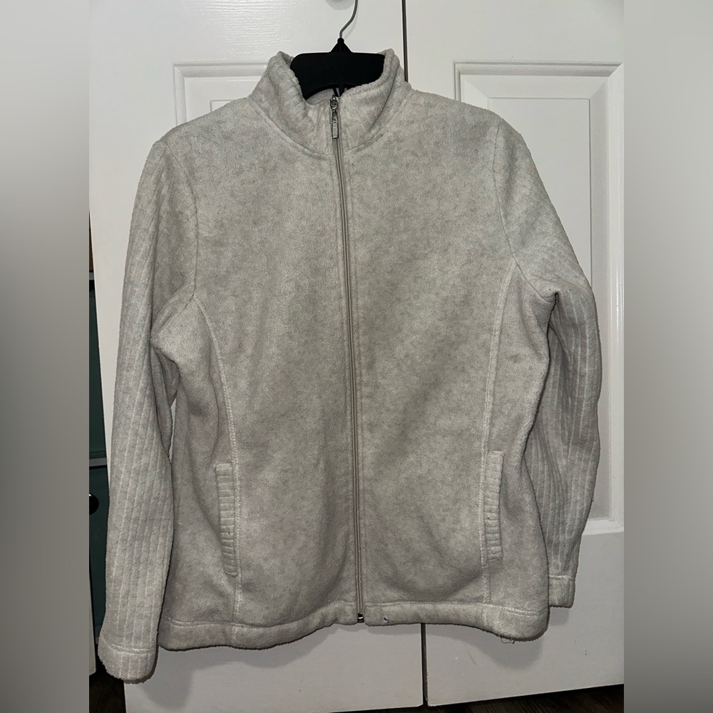 Carolyn Taylor Light Gray Teddy Jacket